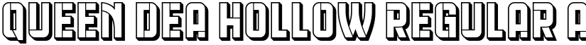 Queen Dea Hollow Regular font