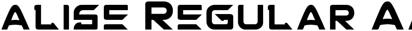 alise Regular font
