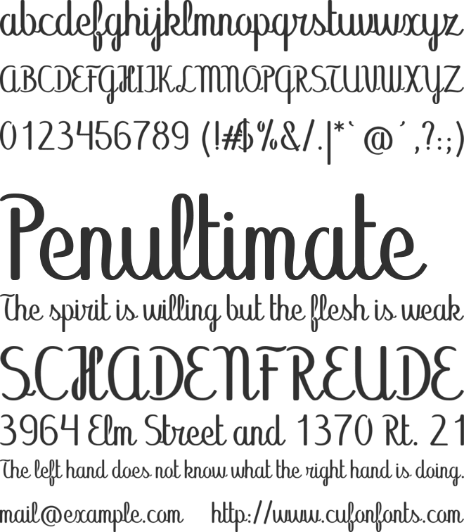 Abecedary Stencil font preview