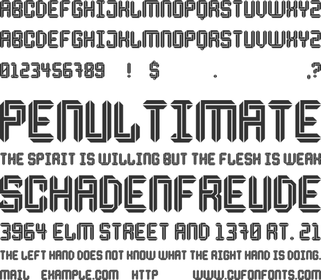 Escheresk font preview