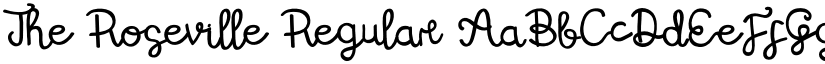 The Roseville Regular font