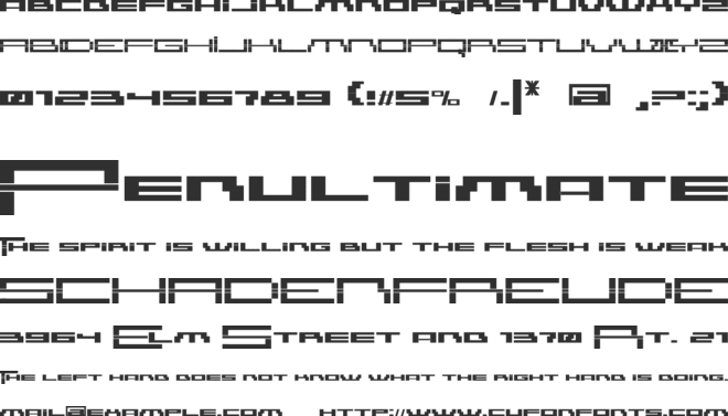AmazXakep font preview