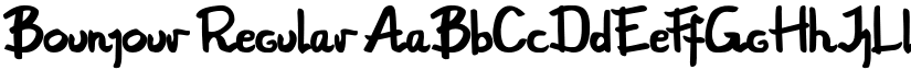 Bounjour Regular font