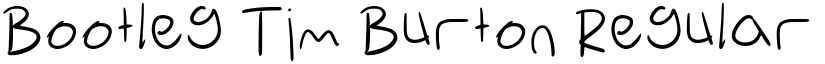 Bootleg Tim Burton Regular font
