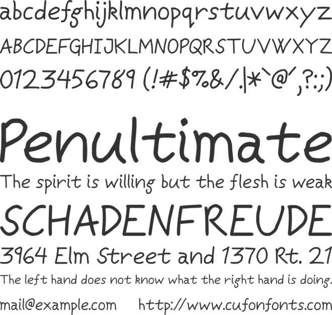 Casuwalt font preview