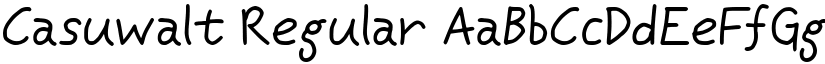 Casuwalt Regular font