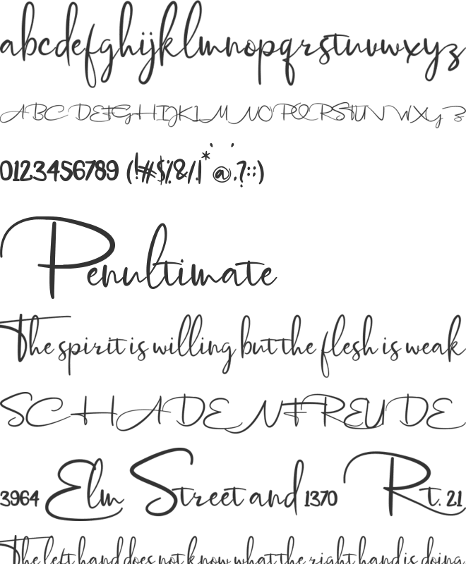 Soengenep font preview