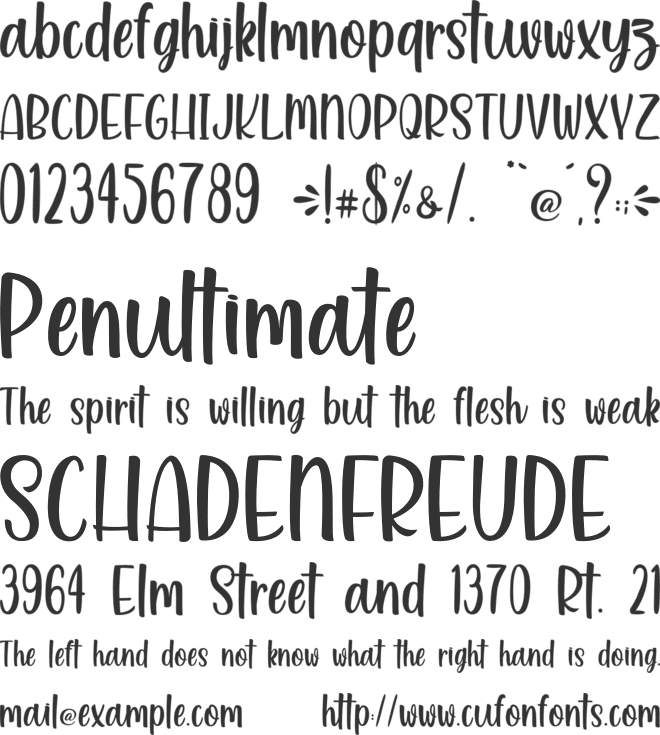 Kind and Rich - Personal Use font preview