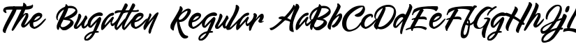The Bugatten Regular font