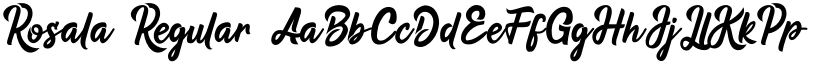 Rosala Regular font
