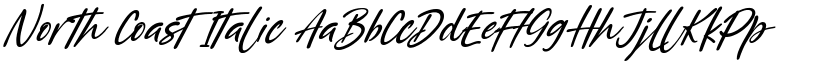North Coast Italic font