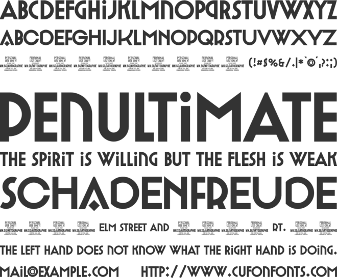 Artographie Black font preview