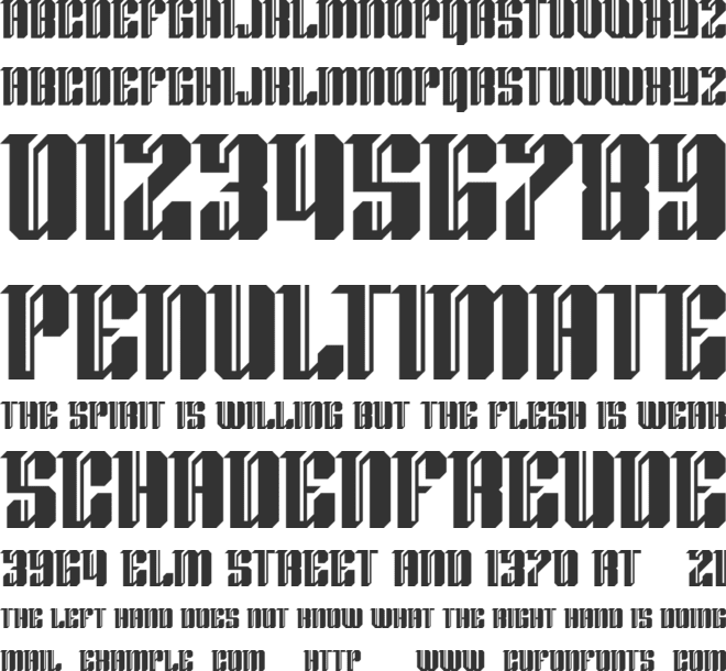Blackletter 97 font preview