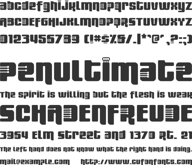 Fresh Bionik font preview