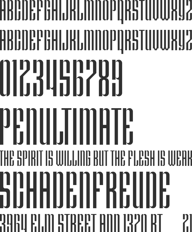 Eighty Nine 75020 font preview