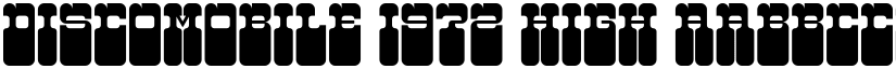 Discomobile 1972 High font