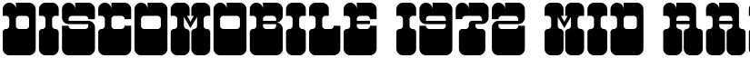 Discomobile 1972 Mid font
