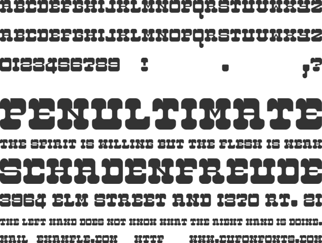 Discomobile 1972 font preview