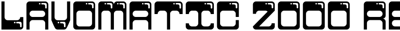 Lavomatic 2000 Regular font