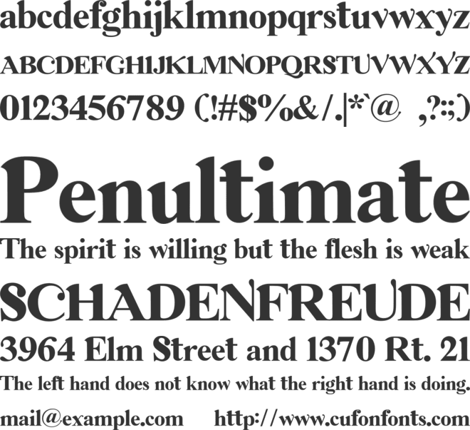 Amboqia Boriango font preview