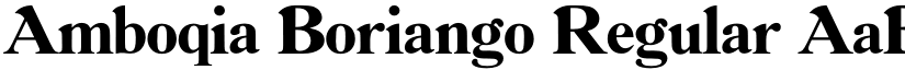 Amboqia Boriango Regular font