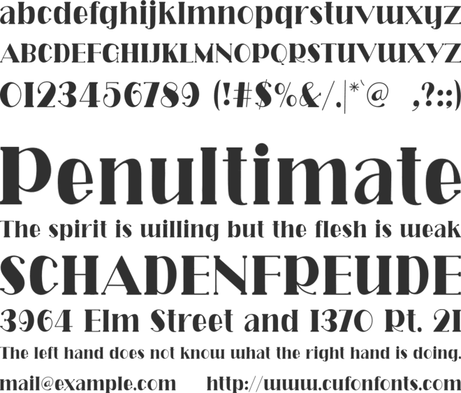 ROLLINA font preview