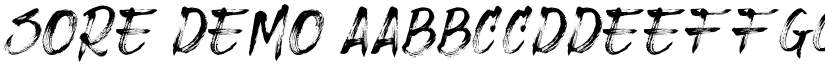 Sore DEMO font