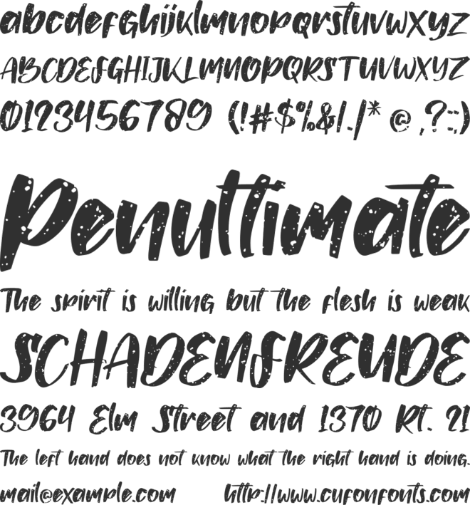 Livermore font preview