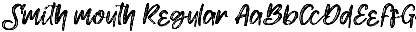 Smith mouth Regular font