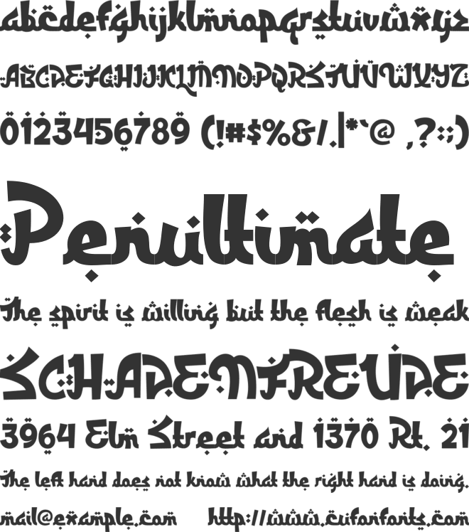 Rakhisa font preview
