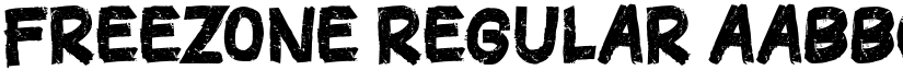 FREEZONE Regular font