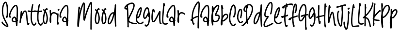 Santtoria Mood Regular font