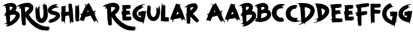 BRUSHIA Regular font