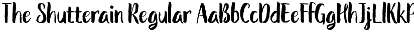 The Shutterain Regular font