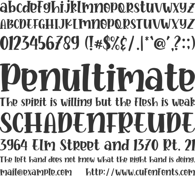 Fresh Pineapple font preview