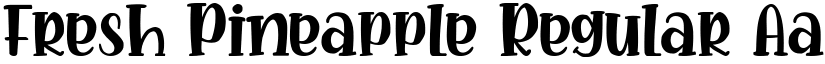 Fresh Pineapple Regular font