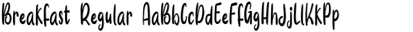 Breakfast Regular font