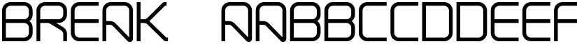Break font