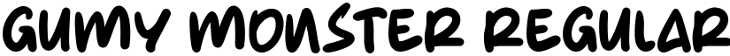 Gumy Monster Regular font