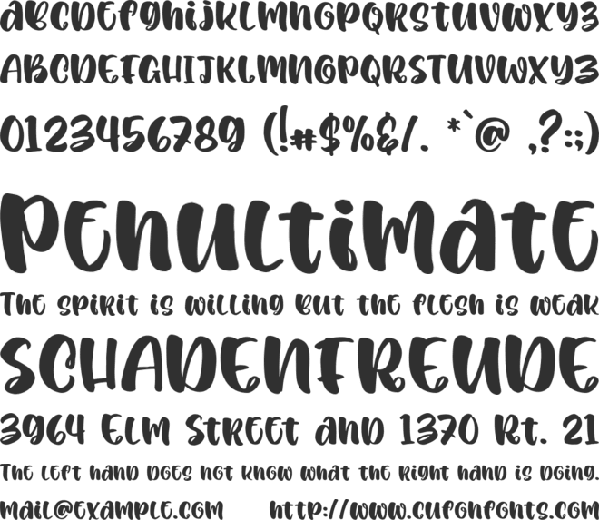 Cripsy font preview