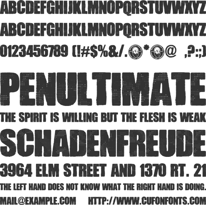 Pocket Change font preview