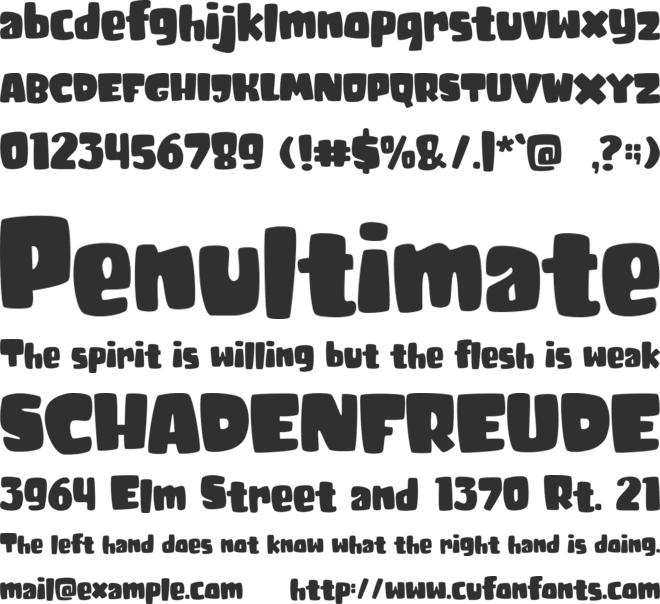 Tricky Jimmy font preview