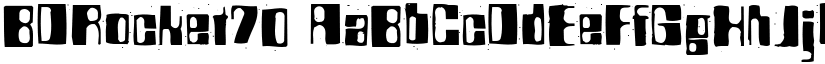 BDRocket70 font