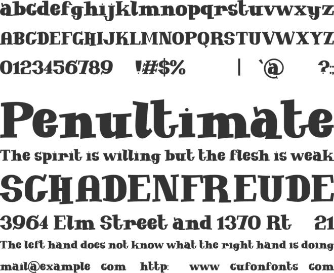 Soundboy font preview