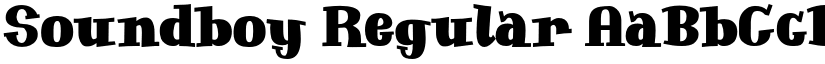 Soundboy Regular font