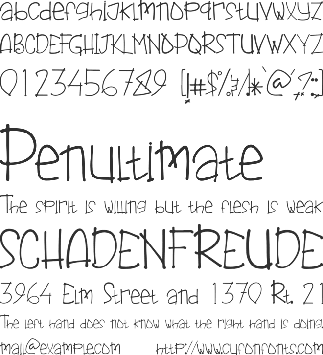 Jungle Bunch font preview