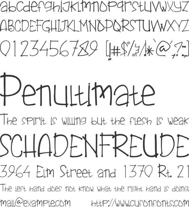 Jungle Bunch font preview