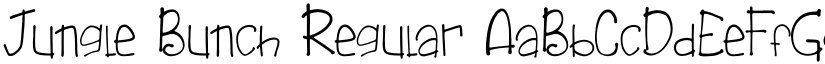 Jungle Bunch Regular font