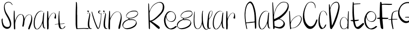 Smart Living Regular font