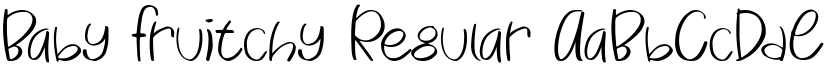 Baby Fruitchy Regular font